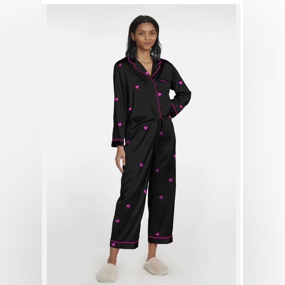 NWOT Generation Love Nikki Pajama (black with pink hearts)